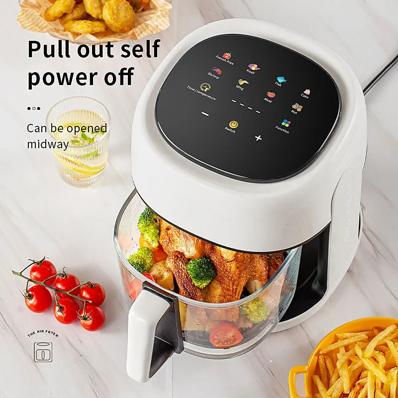 Smart Oil-Free Hot Air Fryer - 4.5L Capacity