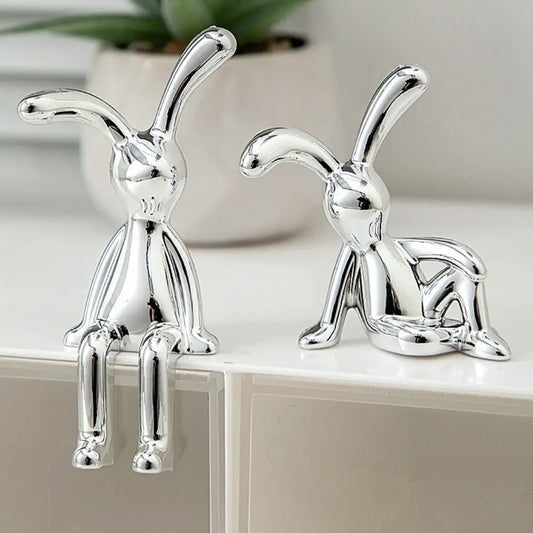 1pc 8cm Long Eared Rabbit Center Console Decor