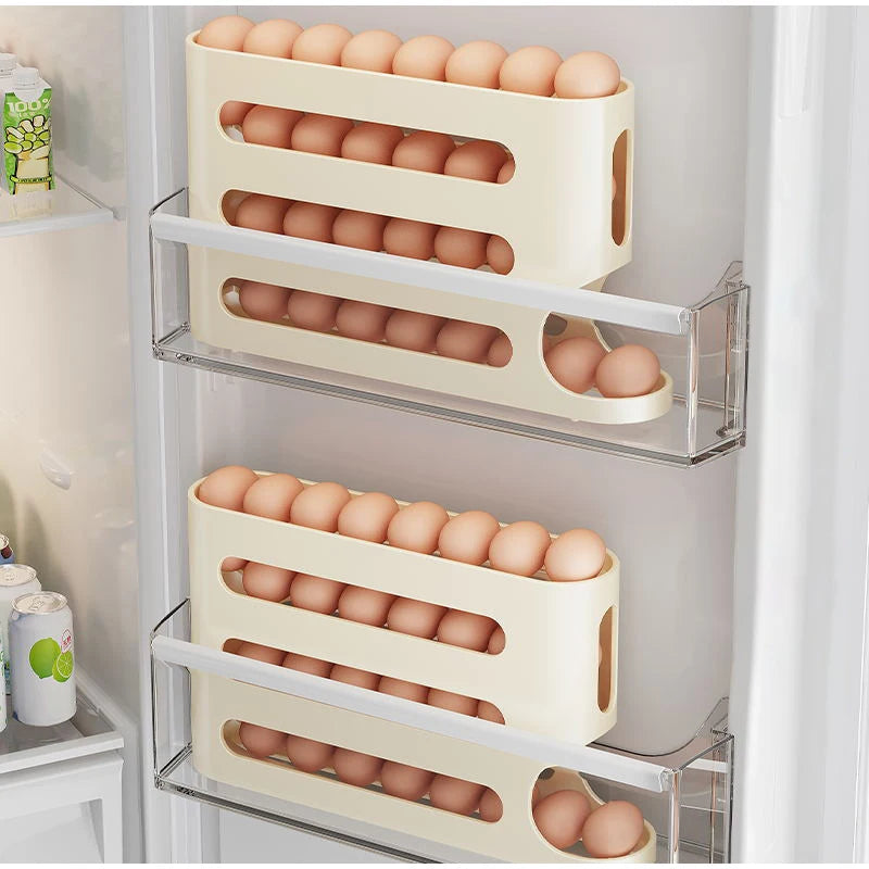 Egg Holder 4 Tiers Fridge Egg Rack Auto (30 Eggs )