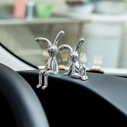 1pc 8cm Long Eared Rabbit Center Console Decor