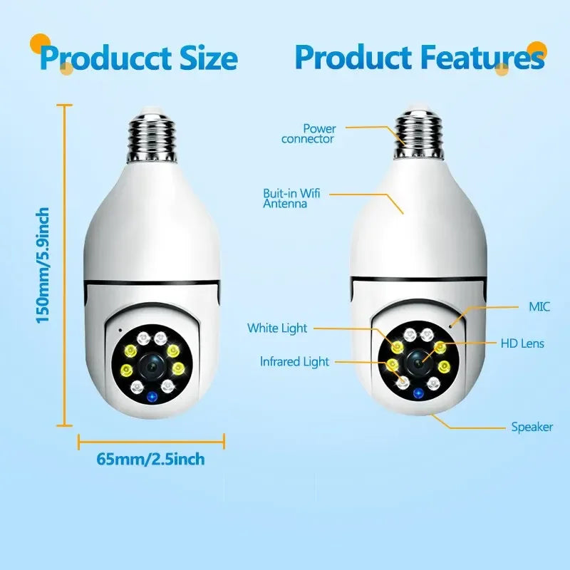 Light Bulb Surveillance Camera