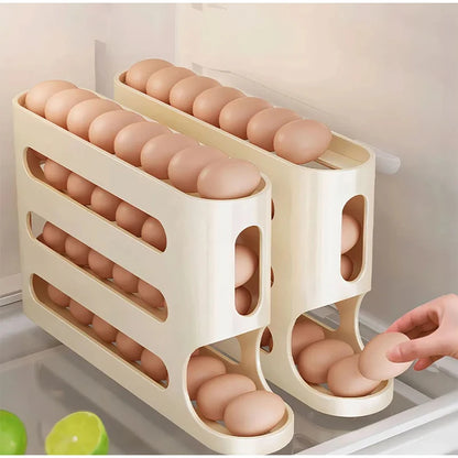 Egg Holder 4 Tiers Fridge Egg Rack Auto (30 Eggs )