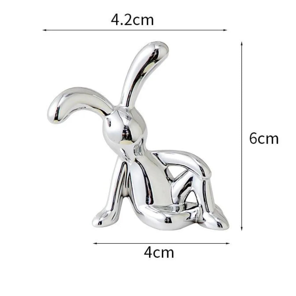 1pc 8cm Long Eared Rabbit Center Console Decor